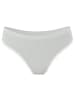 Yenita® String-Tanga mit Spitze Ribbed Collection in grau