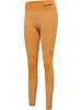 Hummel Hummel Leggings Hmlclea Yoga Damen Atmungsaktiv Schnelltrocknend Nahtlosen in BLAZING ORANGE/CARROT CURL MELANGE