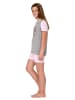NORMANN Shorty Pyjama kurzarm Pferde - 74805 in grau