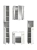 ebuy24 Badmöbelset Ice Weiß 150 x 30 cm