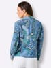 creation L Seiden-Blazer in himmelblau-eisblau-bedruckt