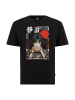 OLDSKULL T-Shirt Asian Tea Time Kimono Graphic in Black