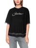MARC CAIN SPORTS  2-in-1 T-Shirt im Layer-Look mit Mesh in Black New