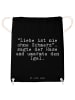 Mr. & Mrs. Panda Jutebeutel "Liebe ist nie ohne... mit Spruch in Schwarz
