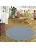 Snapstyle Schlingen Designer Teppich Niva Rund in Blau