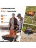 COSTWAY Campinggrill 3-in-1 in Schwarz