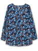 sheego Bluse in marine-gemustert