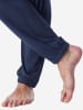 Schiesser Loungeanzug Selected Premium Warming in Deep Sea Blue