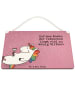 Mr. & Mrs. Panda Deko Schild Einhorn Blümchentail Design mit Spruch in Weiß
