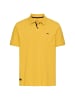 Camel Active Poloshirt mit Kontrastdetails in Sonnengelb