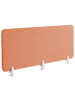 Beliani Schreibtischtrennwand WALLY in Rot - (W) 180 x (H) 40 x (L) 2 cm