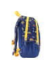 Belmil Kindergartenrucksack "Kiddy Plus Big Wheel" in blau,gelb Brustgurt, Namensschild, H 33 cm L 23 cm T 13 cm