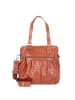 Pride and Soul Schultertasche Leder 34 cm in cognac