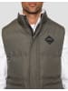 Threadbare Steppweste Gilet Track in Khaki