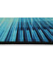 Wecon Home Teppich "Cyber Swirl" in Blau/Schwarz