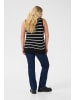 KAFFE curve Strickpullover KClizzy Regular fit in Black/Chalk Stripe