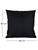 JACK 2er Set Outdoor Kissenhülle 60x60cm Uni in Schwarz