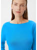 comma T-Shirt langarm in Blau