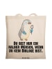 Mr. & Mrs. Panda Shopper Biologe Herz mit Spruch in Creme