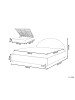Beliani Doppelbett VAUCLUSE in Grau - (W) 194 x (H) 112 x (L) 214 cm