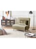 Beliani Schlafsofa FARRIS in Grün/Silber - (W) 100 x (H) 89 x (L) 87 cm