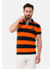 Cipo & Baxx Poloshirt in NAVYBLUE-ORANGE