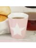Geda Labels Becher Stern 6er Set in Rosa - 300 ml