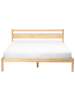 Beliani Doppelbett MERCURER in Braun - (W) 167 x (H) 80 x (L) 208 cm