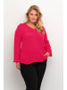 KAFFE curve Langarm-Bluse KCami Regular fit in Virtual Pink