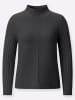 WITT WEIDEN Stehkragen-Pullover in graphit-meliert