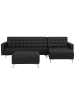 Beliani 2-tlg Modulsofa ABERDEEN in Schwarz/Silber