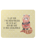 Mr. & Mrs. Panda Mauspad Roter Panda mit Spruch in Gelb Pastell