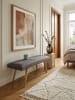 KADIMA DESIGN Bank Modern | Gepolstert, Strapazierfähiger Stoff, Design in Grau