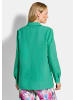 GOLDNER Sommerbluse mit Seitenschlitz in grün