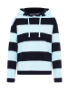 ELBSAND Hoodie Eydis in Wave Blue + Coldwater STRIPE