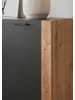 Furn.Design Sideboard grau, Artisan Eiche 126 x 85 cm, Kommode 3-türig
