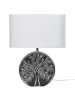 Beliani Tischleuchten KHERLEN in Silber/Weiß - (W) 38 x (H) 48 x (L) 20 cm