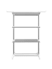 SONGMICS Wäscheständer Bunji in Silbern-Weiß - (B)64.2 x (H)169.2 x (T)126.6 cm