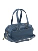 DuDu Pocket Schultertasche Leder 33 cm in denim blue