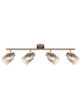 Globo lighting Strahler "WALTON" in brown