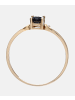 Diamant L'éternel Ring aus 375 Gelbgold mit Saphir