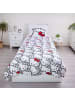 COFI 1453 Hello Kitty Bettwäsche aus 100% Baumwolle 140x200 cm 70x90 cm in Weiß