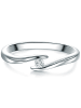 Trilani Ring Sterling Silber Zirkonia weiß in silber