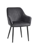 SONGMICS Esszimmerstuhl Tyra in Grau-Schwarz - (B)62.5 x (H)85 x (T)60 cm