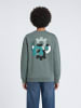 Petrol Industries Lockeres Sweatshirt mit Print Ironbrook in Grün