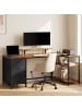 VASAGLE Computertisch Barnet in Braun - (B)160 x (H)90 x (T)80 cm