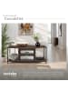 tectake TV-Regal Austin 110 x 40 x 50,5 cm, Industrial Holz dunkel, rustikal
