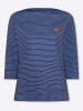 Sieh an! Ringelshirt in jeansblau-ecru-geringelt