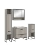 ebuy24 Badmöbelset Bagno (4-teilig) Grau 170 x 48 cm