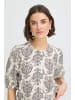 Fransa Kurzarm-Bluse FRARIANA Regular fit in BOHO MUSE WHITE W. BLACK